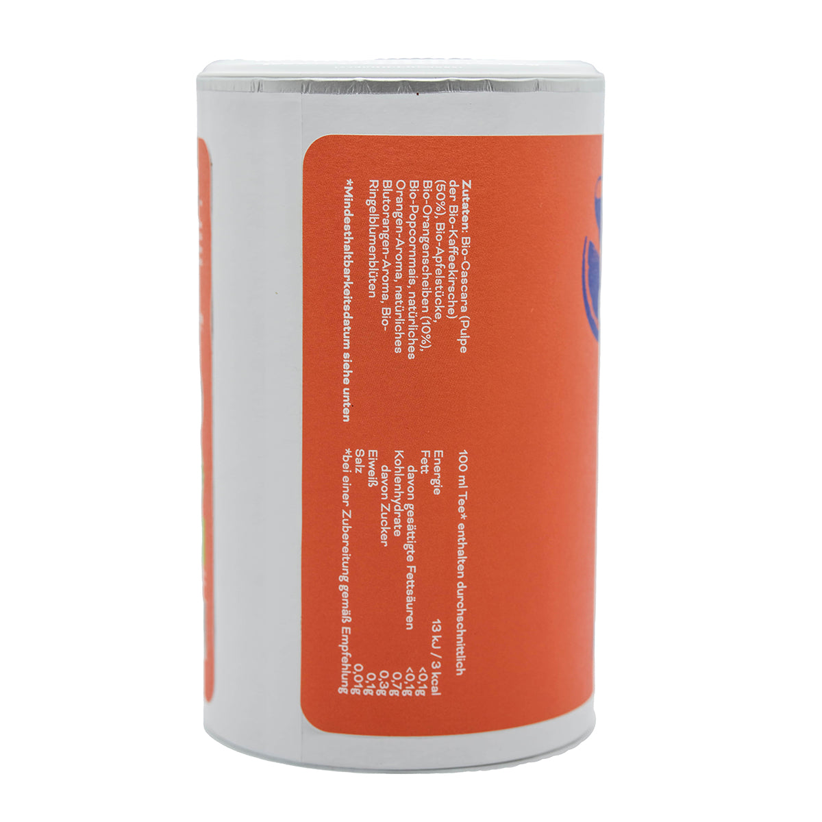 Cascara Orange Tea Front Etikett
